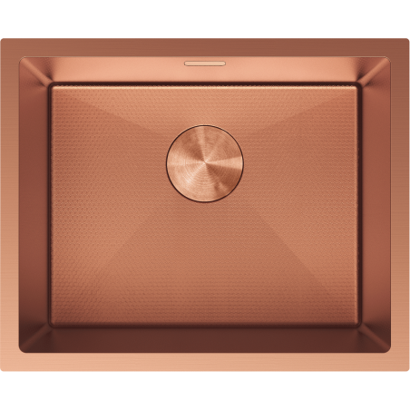 Mexen Trixo fregadero de acero inoxidable de 1 compartimento 540 x 440 mm, cobre HC - 6414541000-65HC
