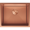 Mexen Trixo fregadero de acero inoxidable de 1 compartimento 540 x 440 mm, cobre HC - 6414541000-65HC