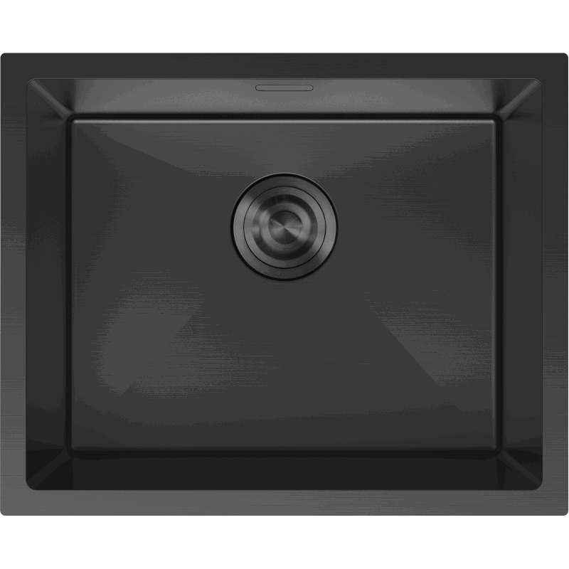 Mexen Trixo zlewozmywak stalowy 1-komorowy 540 x 440 mm, czarny - 6414541000-70