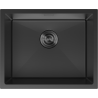 Mexen Trixo fregadero de acero inoxidable de 1 seno 540 x 440 mm, negro - 6414541000-70