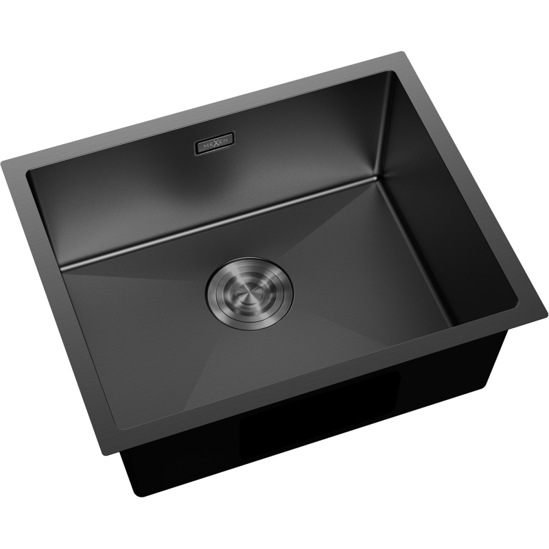 Mexen Trixo teräsinen yksialtainen pesuallas 540 x 440 mm, musta - 6414541000-70