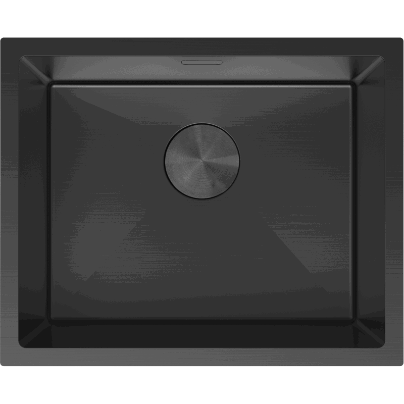 Mexen Trixo fregadero de acero inoxidable de 1 seno 540 x 440 mm, negro - 6414541000-70