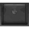 Mexen Trixo fregadero de acero inoxidable de 1 seno 540 x 440 mm, negro - 6414541000-70