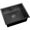 Mexen Trixo fregadero de acero de 1 cubeta 540 x 440 mm, negro HC - 6414541000-70HC
