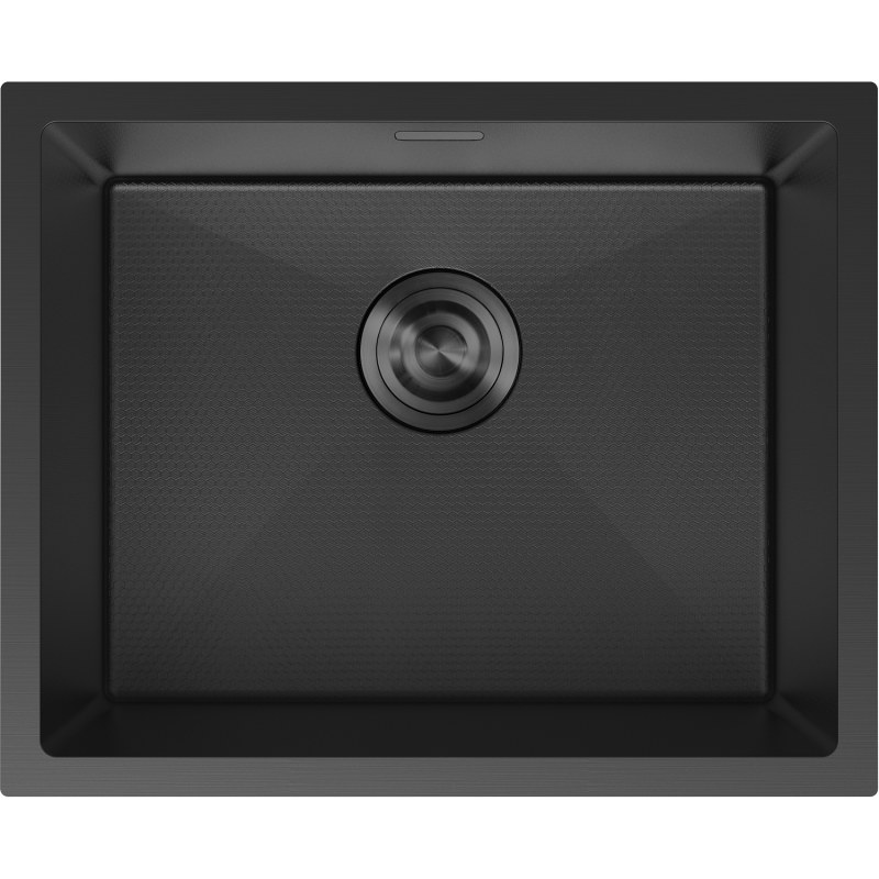 Mexen Trixo lava-loiça em aço inoxidável com 1 cuba, 540 x 440 mm, preto HC - 6414541000-70HC