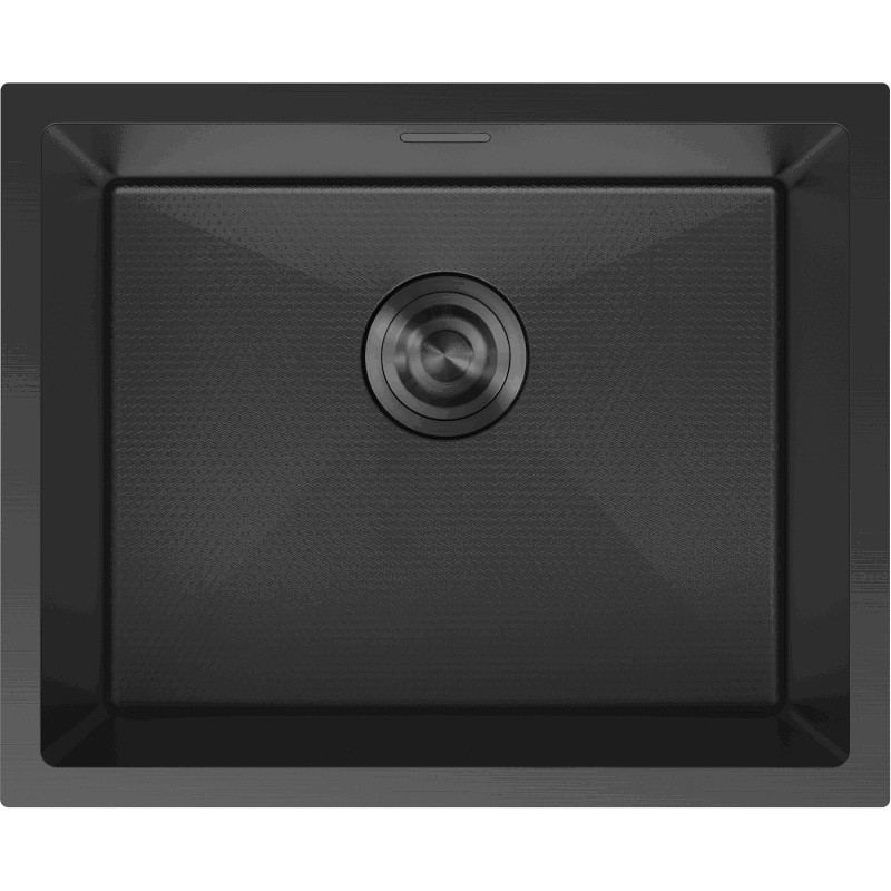 Mexen Trixo zlewozmywak stalowy 1-komorowy 540 x 440 mm, czarny HC - 6414541000-70HC