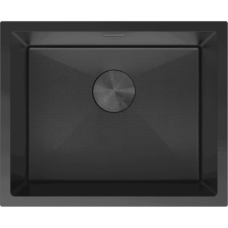 Mexen Trixo Edelstahlspüle 1-Becken 540 x 440 mm, schwarz HC - 6414541000-70HC