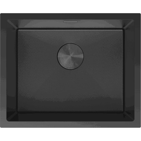 Mexen Trixo zlewozmywak stalowy 1-komorowy 540 x 440 mm, czarny HC - 6414541000-70HC