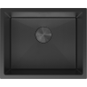 Mexen Trixo fregadero de acero de 1 cubeta 540 x 440 mm, negro HC - 6414541000-70HC