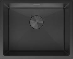 Mexen Trixo lava-loiça em aço inoxidável com 1 cuba, 540 x 440 mm, preto HC - 6414541000-70HC