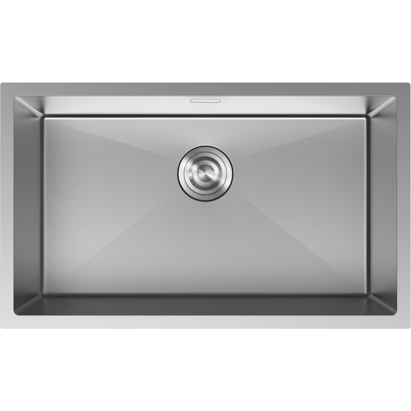 Mexen Trixo zlewozmywak stalowy 1-komorowy 750 x 440 mm, inox - 6415751000-01