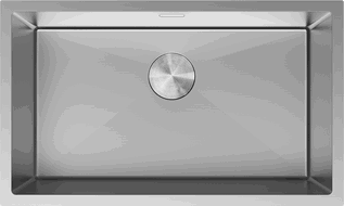 Mexen Trixo tērauda izlietne ar vienu nodalījumu 750 x 440 mm, nerūsējošs - 6415751000-01