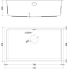 Mexen Trixo stainless steel sink 1-bowl 750 x 440 mm, inox HC - 6415751000-01HC
