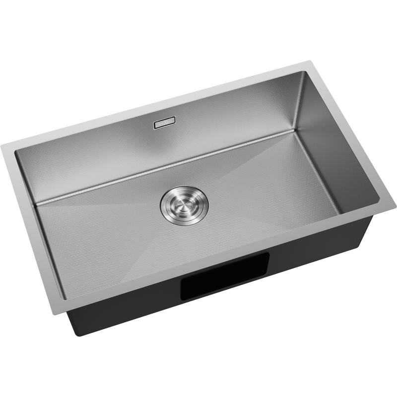 Mexen Trixo fregadero de acero inoxidable de 1 seno 750 x 440 mm, inox HC - 6415751000-01HC