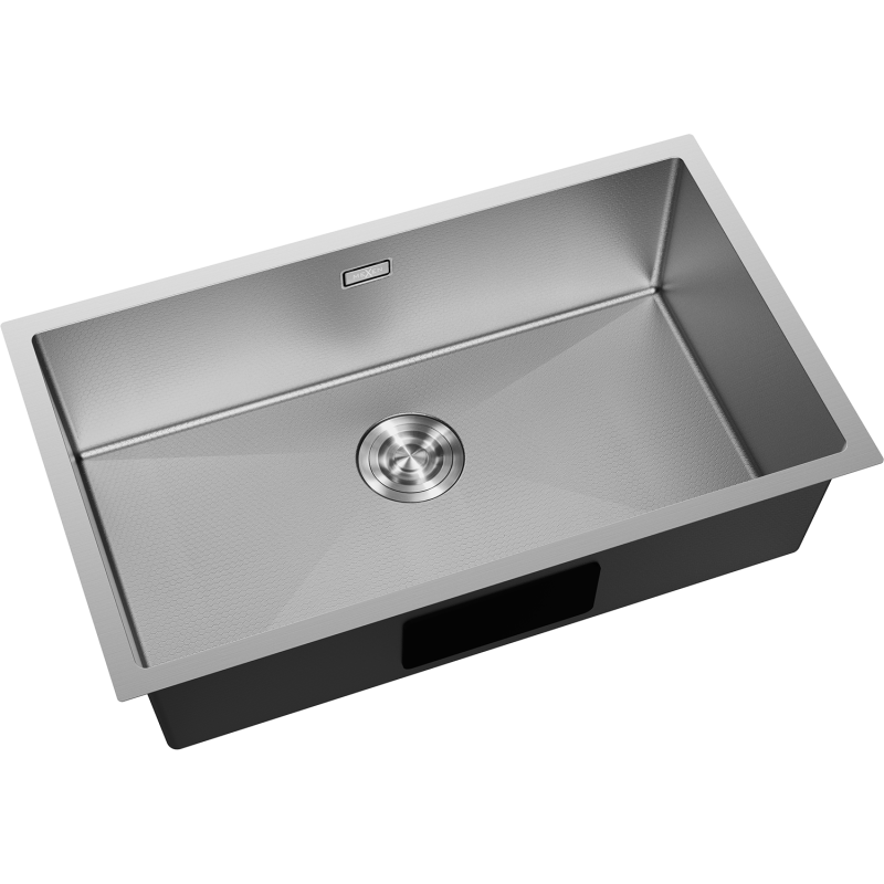 Mexen Trixo teräksinen 1-allas 750 x 440 mm, inox HC - 6415751000-01HC