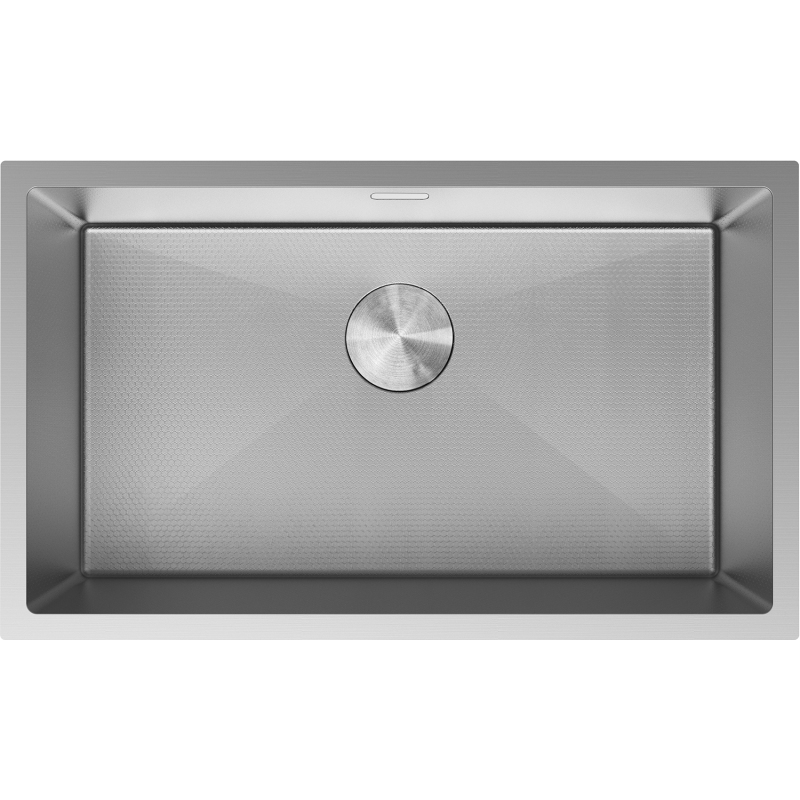 Mexen Trixo lava-loiça de aço inoxidável 1-cuba 750 x 440 mm, inox HC - 6415751000-01HC