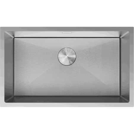 Mexen Trixo stainless steel sink 1-bowl 750 x 440 mm, inox HC - 6415751000-01HC