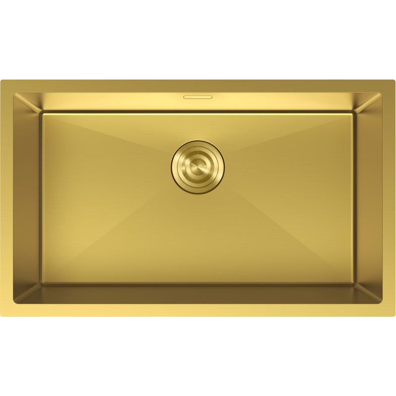 Mexen Trixo Enkel diskho i stål 750 x 440 mm, guld - 6415751000-55