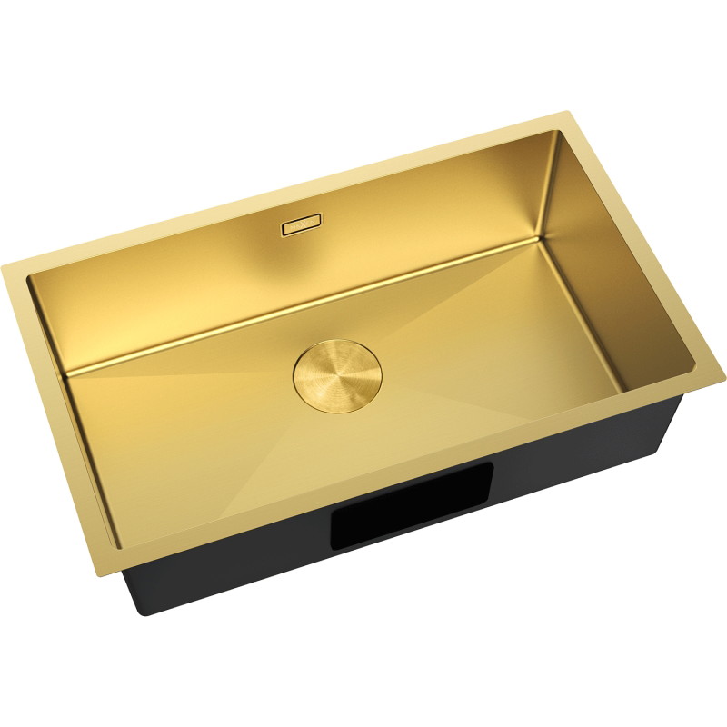 Mexen Trixo terasest kraanikauss, 1-kambriline, 750 x 440 mm, kuldne - 6415751000-55