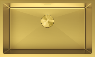 Mexen Trixo 1-bowl Stainless Steel Sink 750 x 440 mm, Gold - 6415751000-55