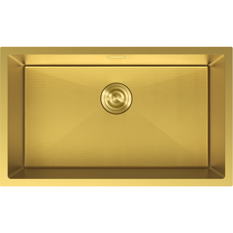 Mexen Trixo teräksinen 1-allas keittiöallas 750 x 440 mm, kultainen HC - 6415751000-55HC
