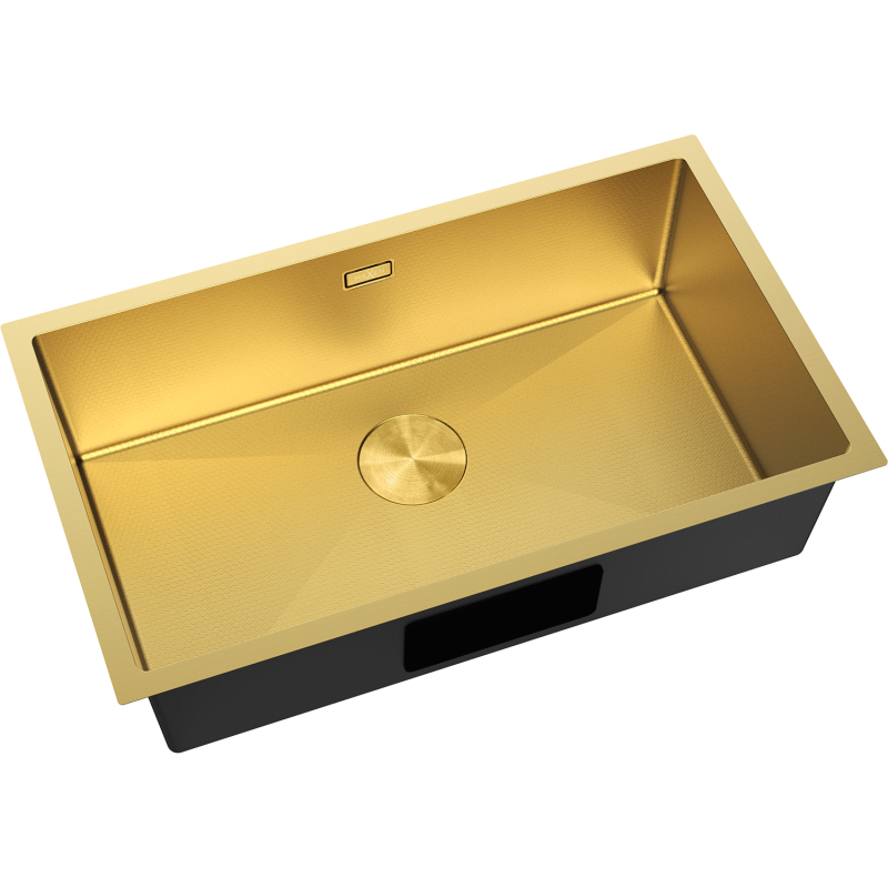 Mexen Trixo 1-facks stålhandfat 750 x 440 mm, gyllene HC - 6415751000-55HC