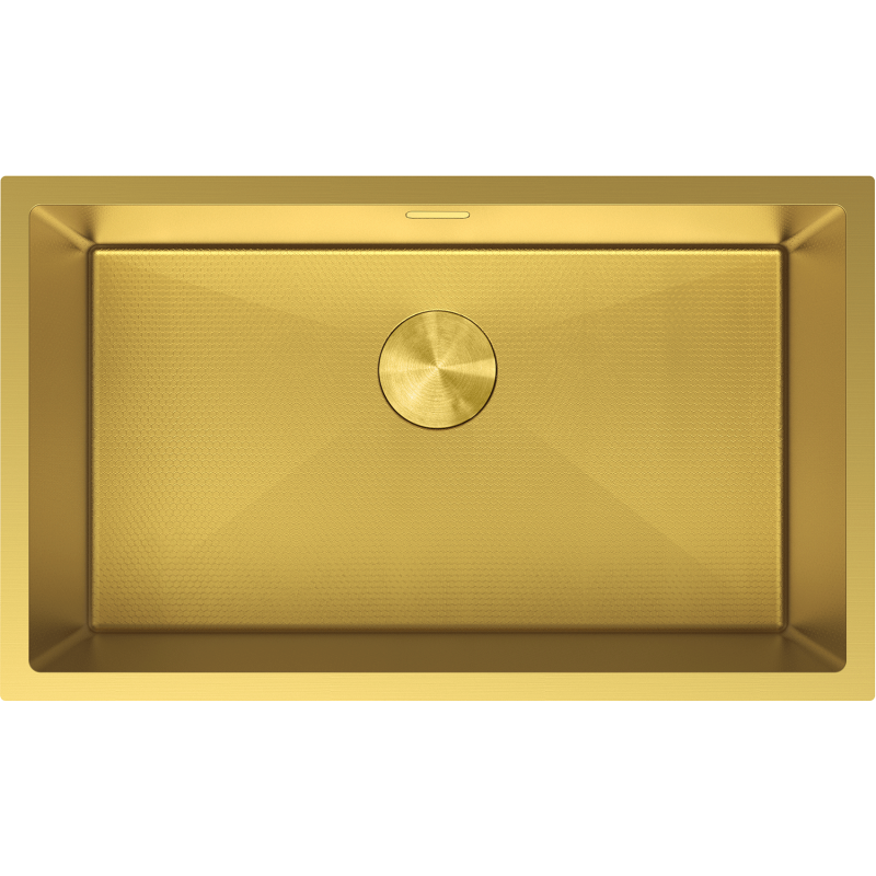 Mexen Trixo Spülbecken Edelstahl 1-Kammer 750 x 440 mm, golden HC - 6415751000-55HC