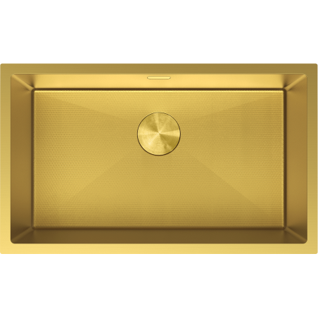 Mexen Trixo Spülbecken Edelstahl 1-Kammer 750 x 440 mm, golden HC - 6415751000-55HC