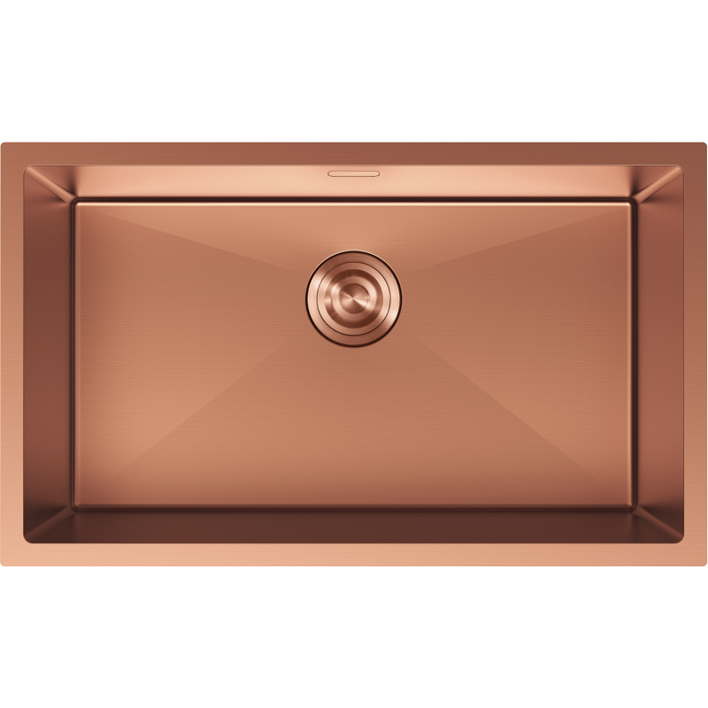 Mexen Trixo steel kitchen sink, single bowl 750 x 440 mm, copper - 6415751000-65