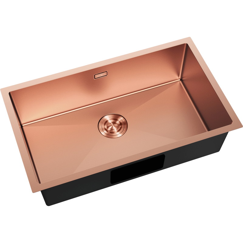 Mexen Trixo terasest köögivalamu 1-kausiline 750 x 440 mm, vask - 6415751000-65