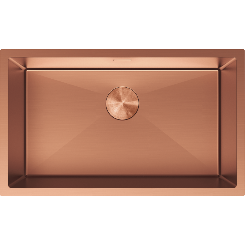Mexen Trixo Edelstahlspüle 1-becken 750 x 440 mm, Kupfer - 6415751000-65
