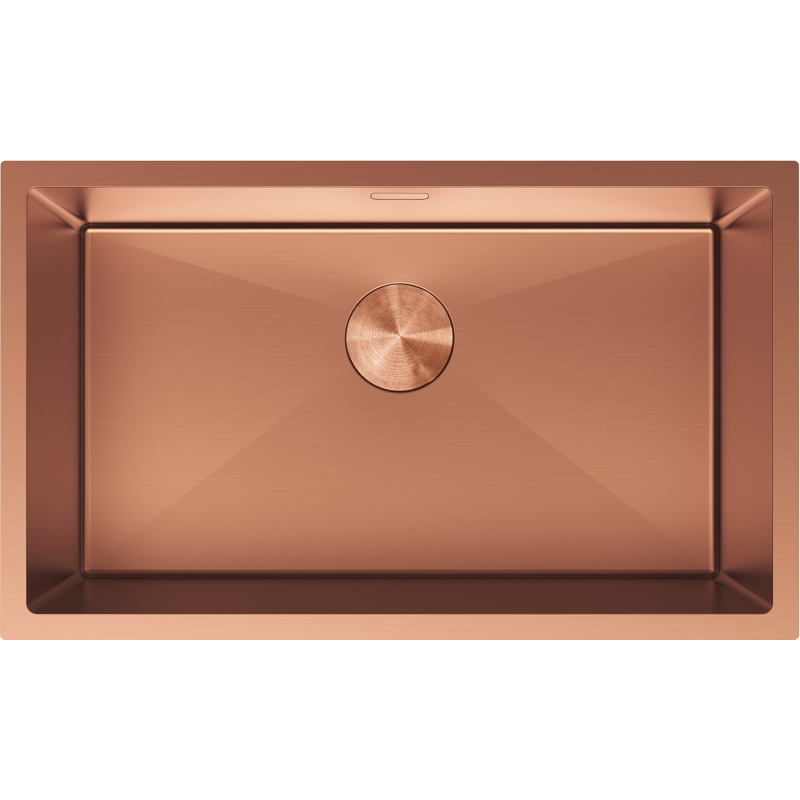 Mexen Trixo steel kitchen sink, single bowl 750 x 440 mm, copper - 6415751000-65