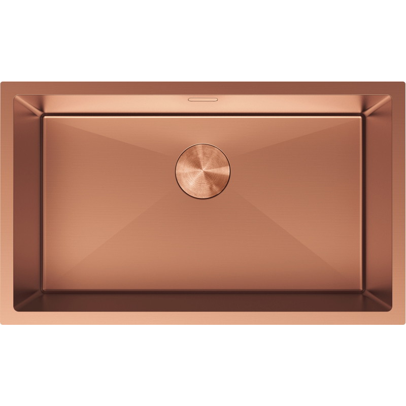 Mexen Trixo terasest köögivalamu 1-kausiline 750 x 440 mm, vask - 6415751000-65