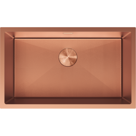 Mexen Trixo Tērauda izlietne ar vienu nodalījumu 750 x 440 mm, varš HC - 6415751000-65HC