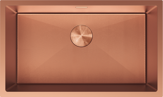 Mexen Trixo steel sink 1-bowl 750 x 440 mm, copper HC - 6415751000-65HC