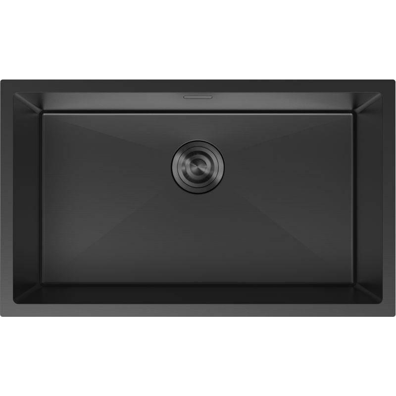 Mexen Trixo lavello in acciaio inox 1 vasca 750 x 440 mm, nero - 6415751000-70