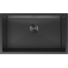 Mexen Trixo évier en acier 1 bac 750 x 440 mm, noir - 6415751000-70