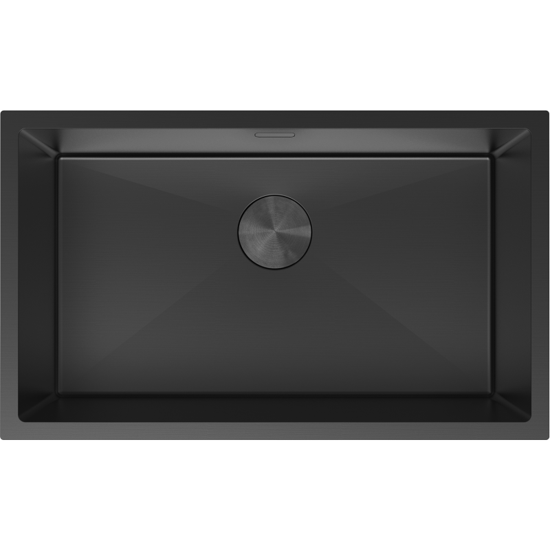 Mexen Trixo lavello in acciaio inox 1 vasca 750 x 440 mm, nero - 6415751000-70