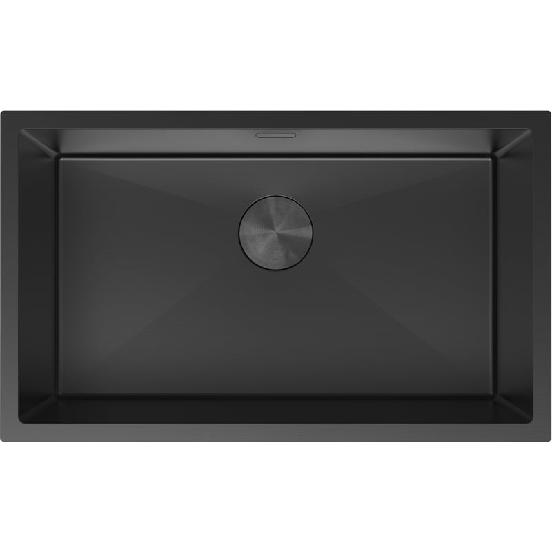 Mexen Trixo terasest 1-kauseline köögivalamu 750 x 440 mm, must - 6415751000-70