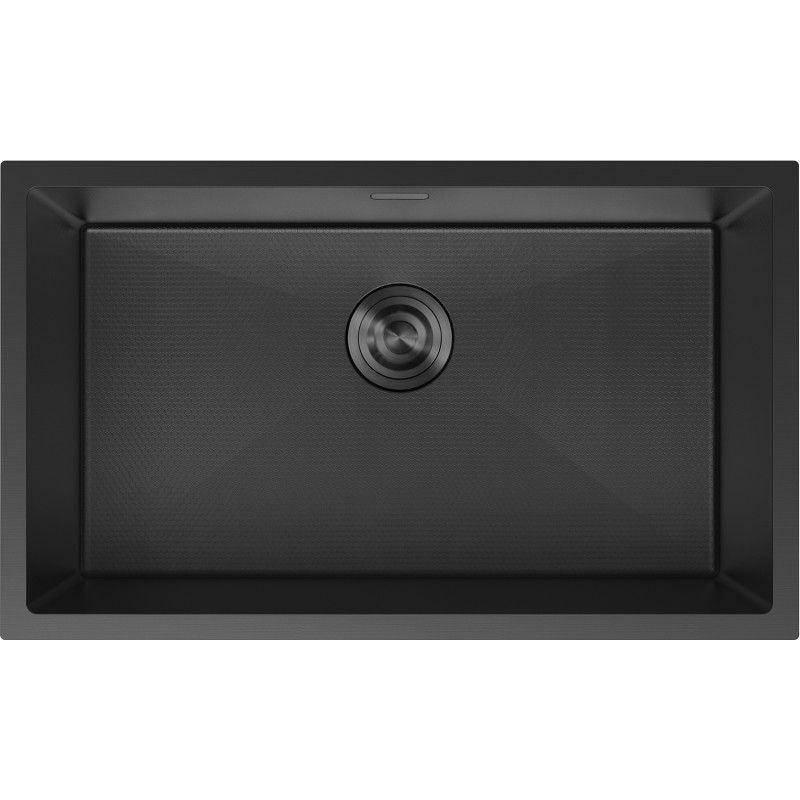 Mexen Trixo čelični sudoper s 1 komorom 750 x 440 mm, crni HC - 6415751000-70HC