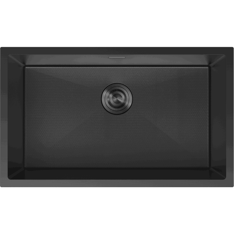 Mexen Trixo zlewozmywak stalowy 1-komorowy 750 x 440 mm, czarny HC - 6415751000-70HC