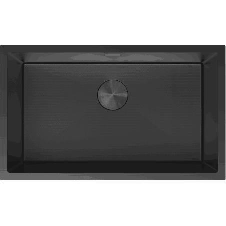 Mexen Trixo stainless steel sink 1-bowl 750 x 440 mm, black HC - 6415751000-70HC