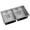 Mexen Binox stalen gootsteen 2-vaks 800 x 450 mm, inox - 6421802000-01