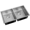 Mexen Binox stalen gootsteen 2-vaks 800 x 450 mm, inox - 6421802000-01