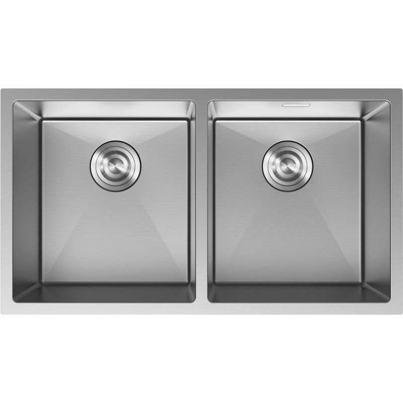 Mexen Binox roostevabast terasest 2-kausiga köögivalamu 800 x 450 mm, inox - 6421802000-01