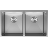 Mexen Binox roostevabast terasest 2-kausiga köögivalamu 800 x 450 mm, inox - 6421802000-01