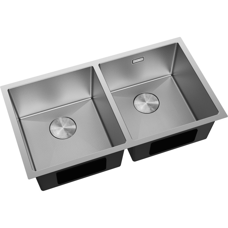 Mexen Binox roostevabast terasest kahekambriline valamu 800 x 450 mm, inox HC - 6421802000-01HC