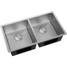 Mexen Binox roostevabast terasest kahekambriline valamu 800 x 450 mm, inox HC - 6421802000-01HC