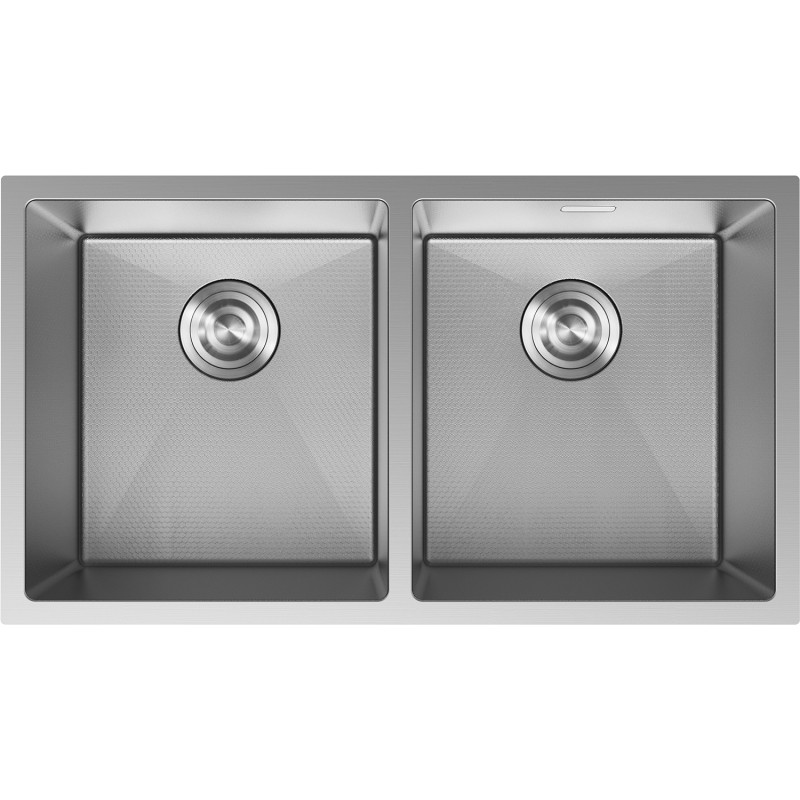 Mexen Binox roostevabast terasest kahekambriline valamu 800 x 450 mm, inox HC - 6421802000-01HC