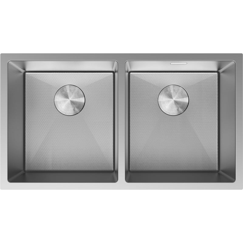 Mexen Binox roostevabast terasest kahekambriline valamu 800 x 450 mm, inox HC - 6421802000-01HC